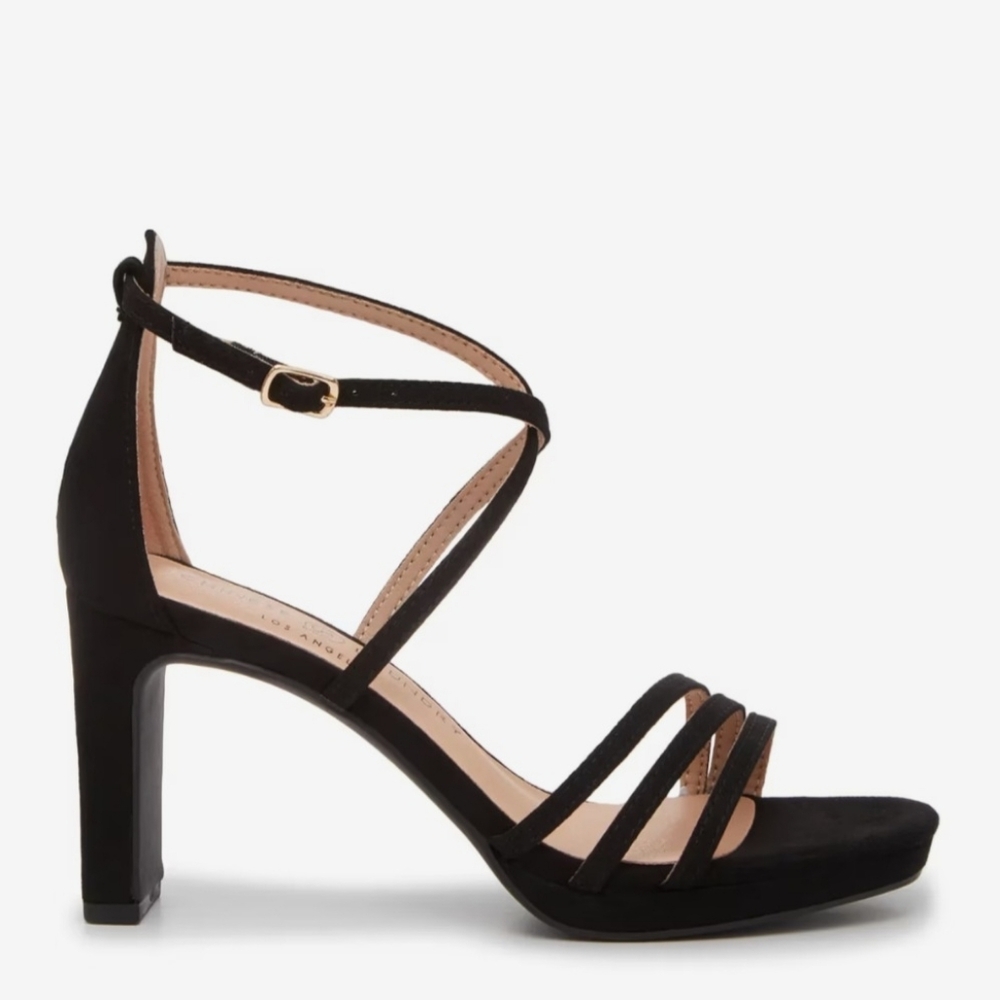 Elegant Black Strappy Heels